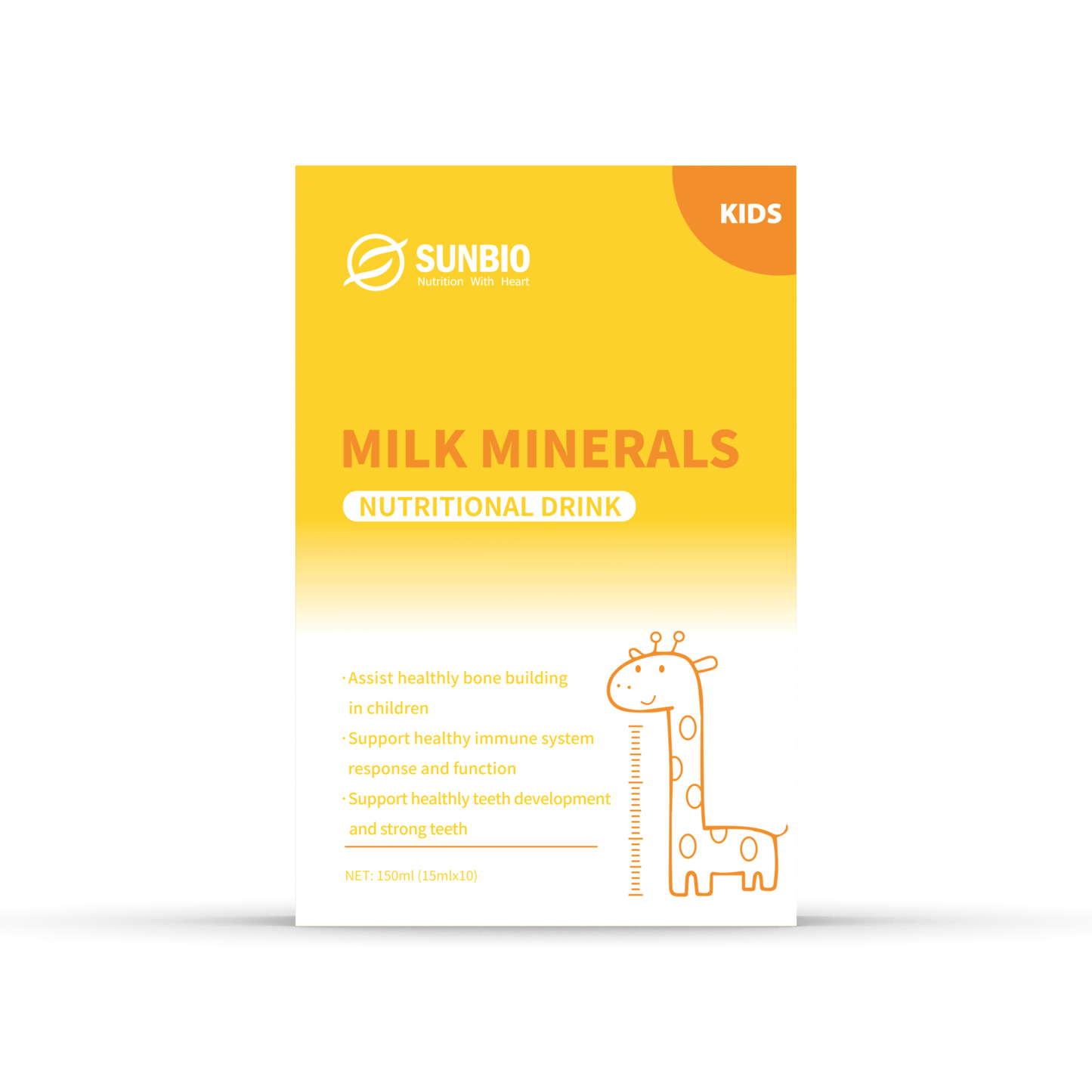 Milk Minerals Nutritional Drink 10x15ml with Collagen Calcium & Vitamin D3 Carton Front