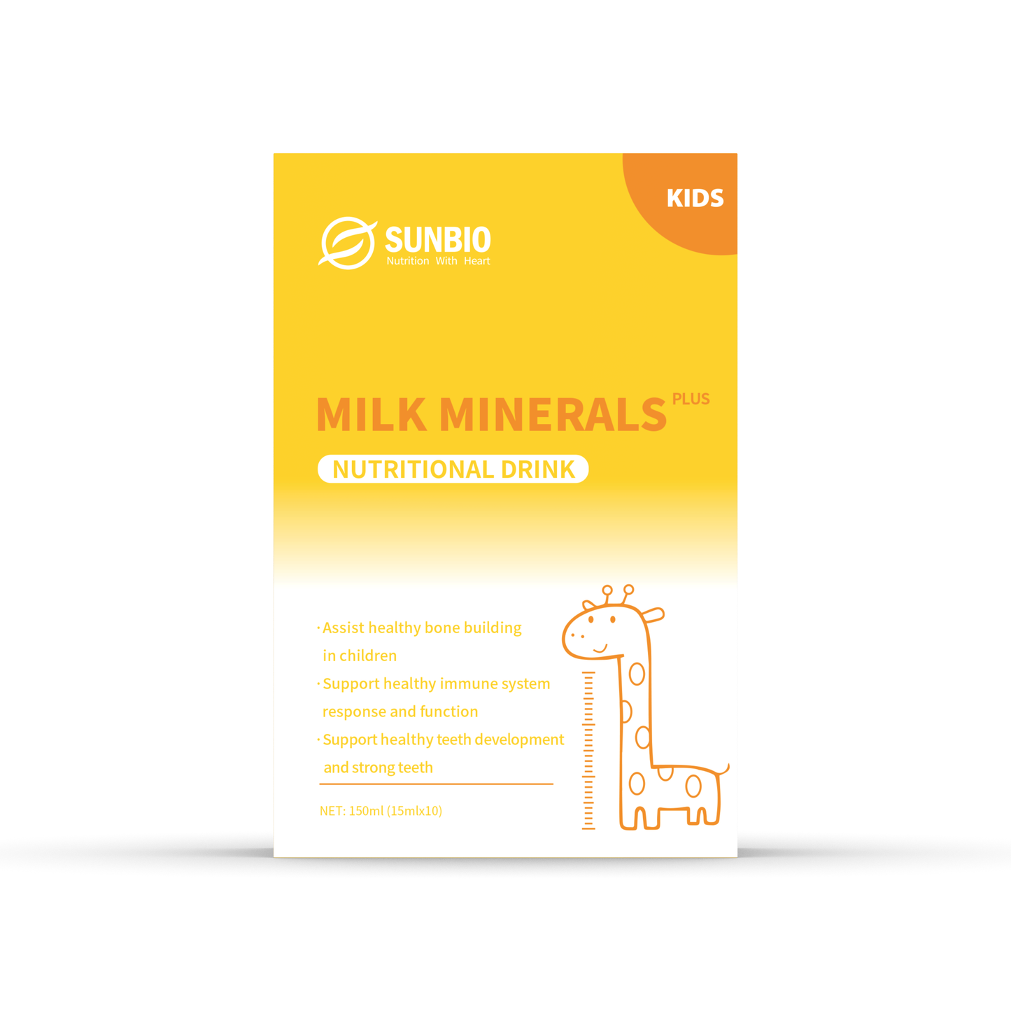 Sunbio Milk Minerals Plus Nutritional Drink 10x15ml