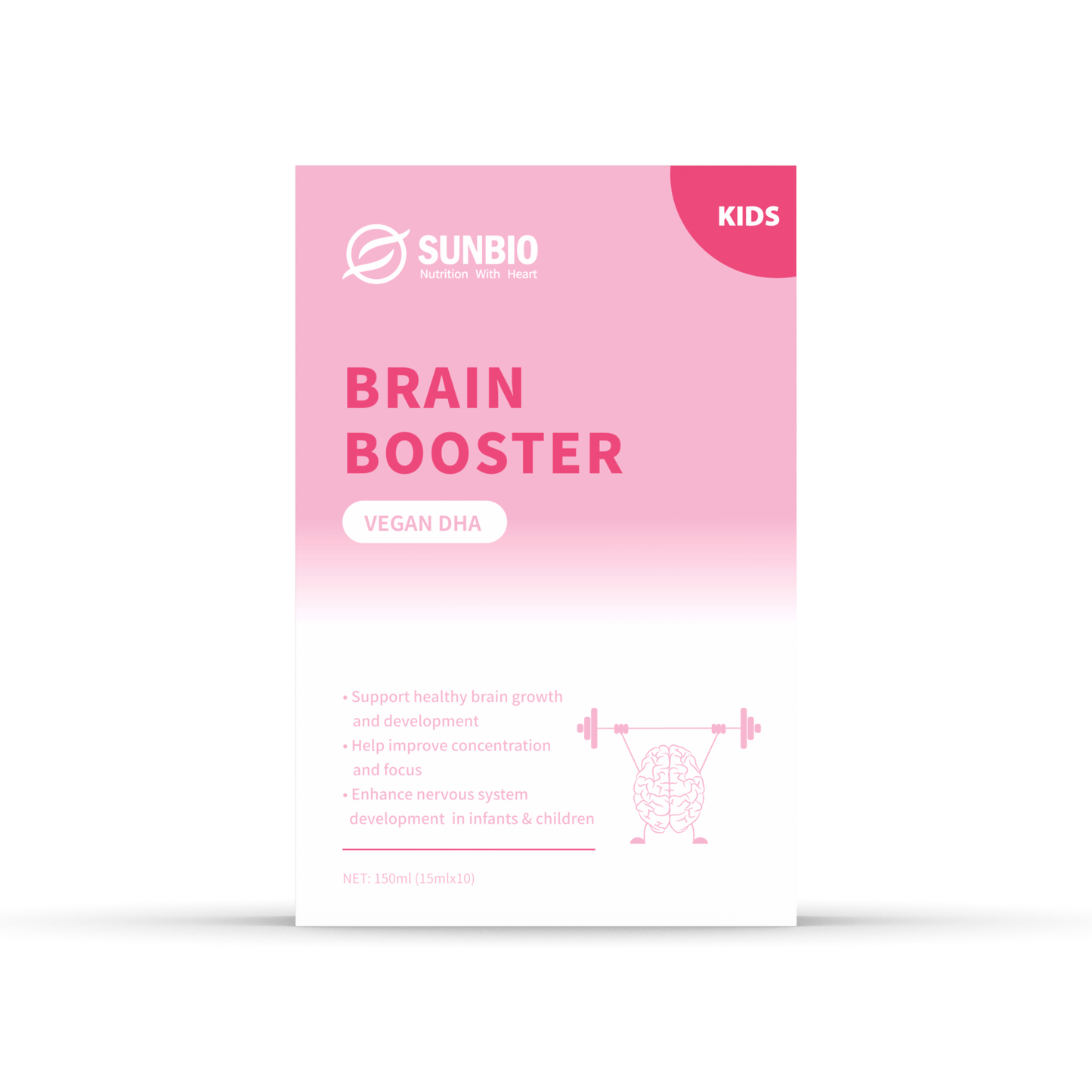 Brain Booster Vegan DHA Nutritional Drink Carton Front