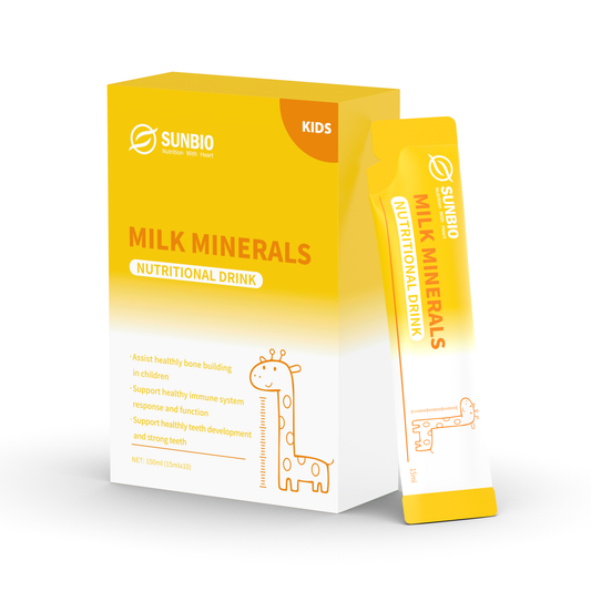 Milk Minerals Nutritional Drink 10x15ml with Collagen Calcium & Vitamin D3 Carton & Sachet