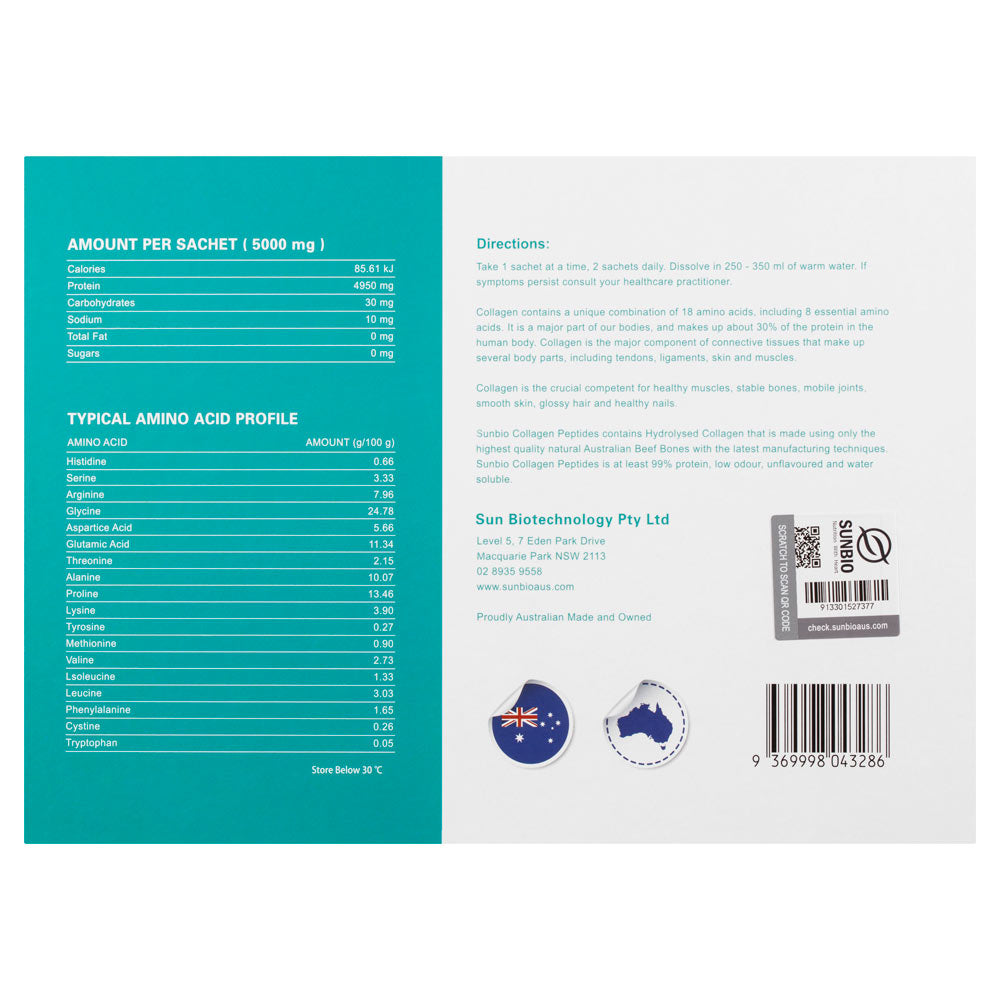 Collagen Peptides Mobility Carton Rear